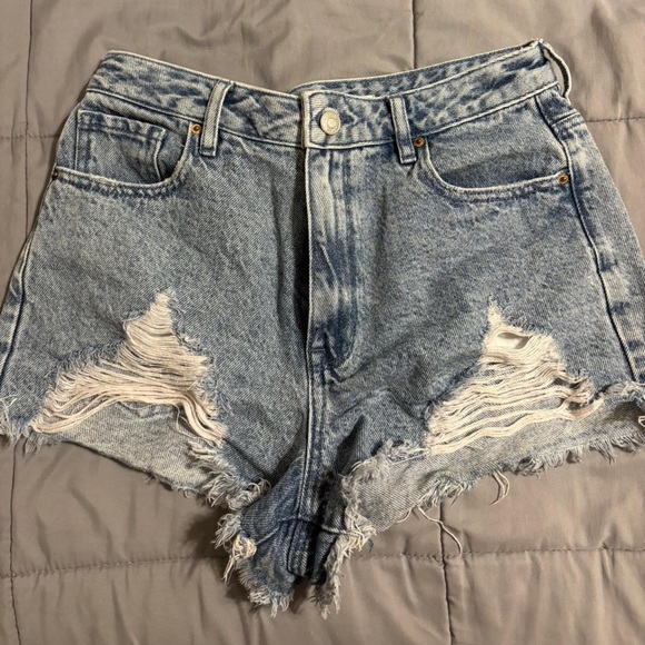 Distressed Denim Women Shorts - Picture 1 of 3